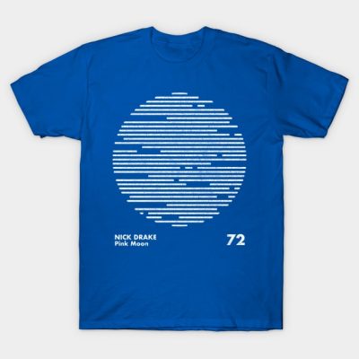 Nick Drake Pink Moon Minimalist Artwork Design T-Shirt Official Drake Merch