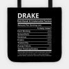 Drake Name T Shirt Drake Nutritional And Undeniabl Tote Official Drake Merch