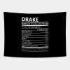 Drake Name T Shirt Drake Nutritional And Undeniabl Tapestry Official Drake Merch