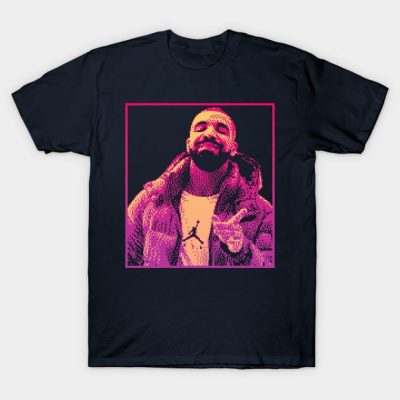 Drake Hotline Bling Meme Dithered T-Shirt Official Drake Merch