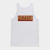 Aliska Text Red Gold Retro Drake Tank Top Official Drake Merch