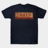 Aliska Text Red Gold Retro Drake T-Shirt Official Drake Merch