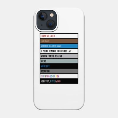 Drake Albums And Mixtapes 2010 2022 Phone Case Official Drake Merch