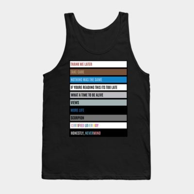 Drake Albums And Mixtapes 2010 2022 Tank Top Official Drake Merch