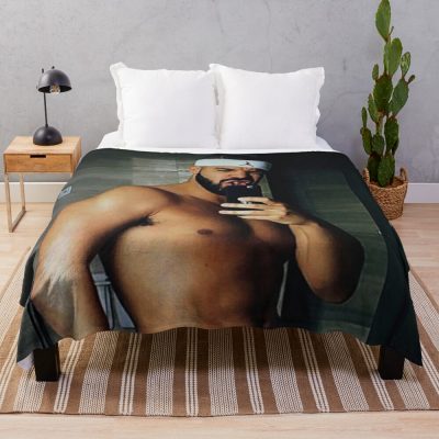 Drake Shirtless Throw Blanket Official Drake Merch