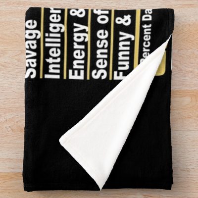 Drake Nutrition Facts Throw Blanket Official Drake Merch