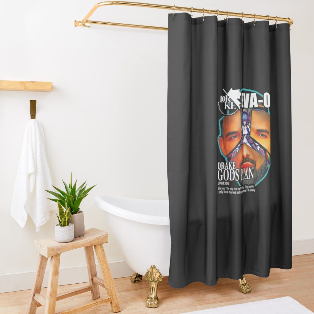 Drake Evangelion Yes I Like Drake X Men 2021 Shower Curtain Official Drake Merch