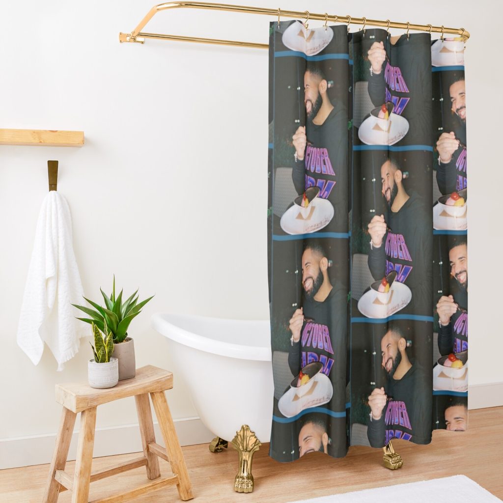 Drake Eat Smile Shower Curtain Official Drake Merch