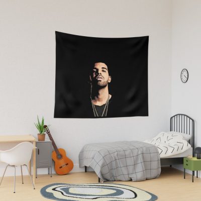 Drake Cartoon Face Tapestry Tapestry Tapestry Official Drake Merch