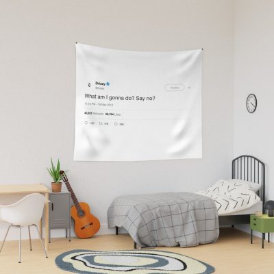 Drake - "What Am I Gonna Do? Say No?" Tweet Tapestry Official Drake Merch