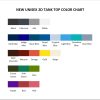 tank top color chart - Drake Shop